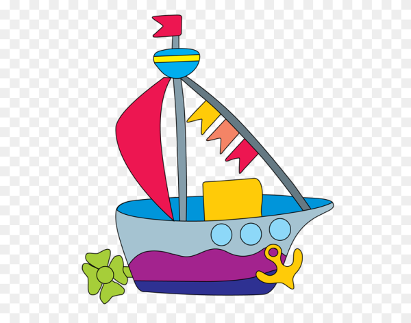 Кораблик мультяшный