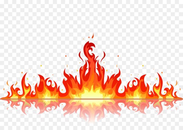 Огонь вектор на прозрачном фоне