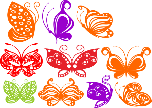 Векторные бабочки