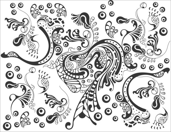 Векторные орнамент в кореле