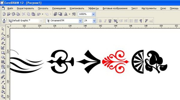 Орнамент coreldraw