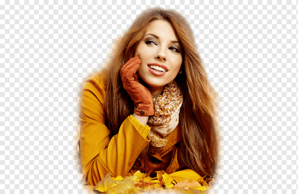 Женщина на прозрачном фоне