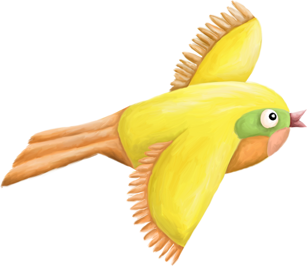 Птички на прозрачном фоне