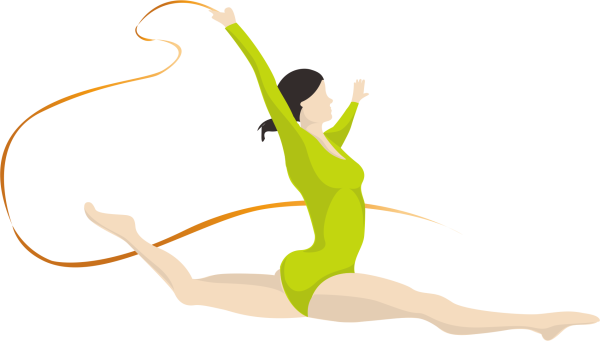 Гимнастка рисунок