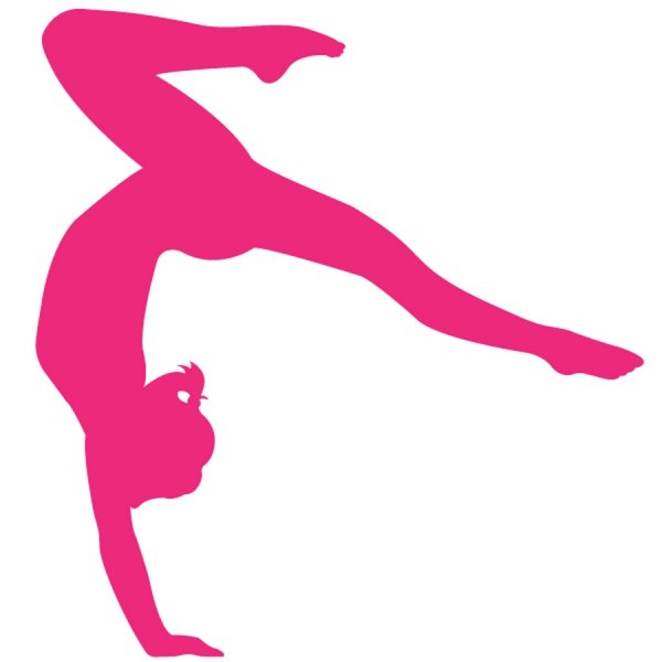 Гимнастка силуэт цветной