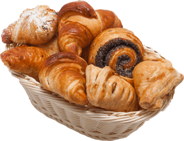 Выпечка в корзинке