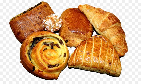 Выпечка на белом фоне