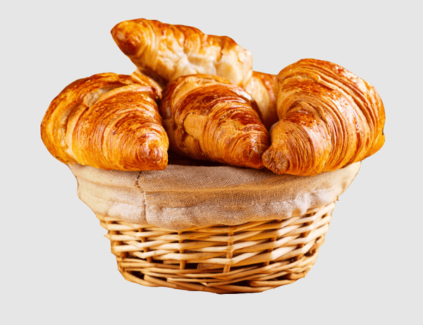 Выпечка на прозрачном фоне