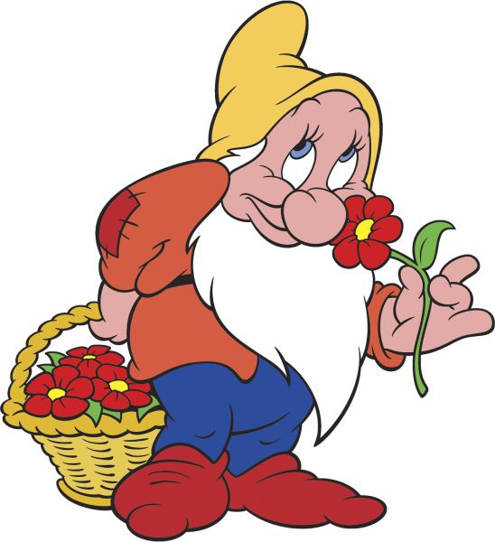 Гном весельчак из Белоснежки