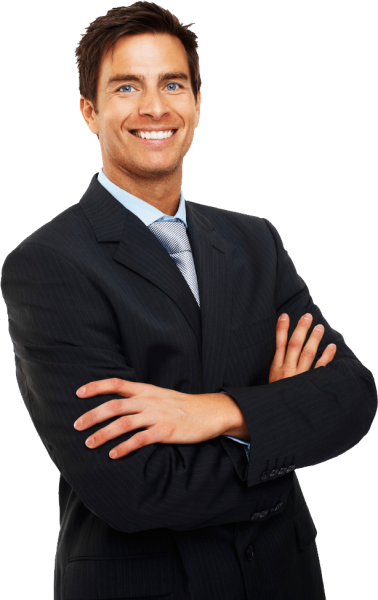 Человек на белом фоне