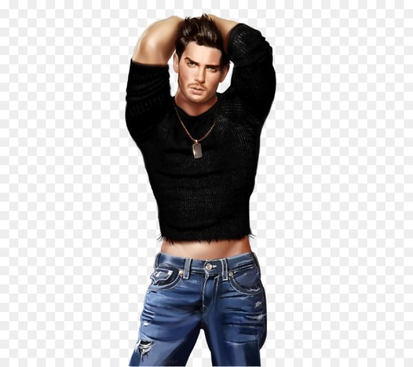 Мужчина на прозрачном фоне