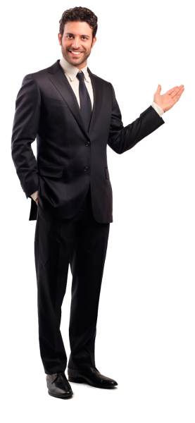 Человек в деловом костюме