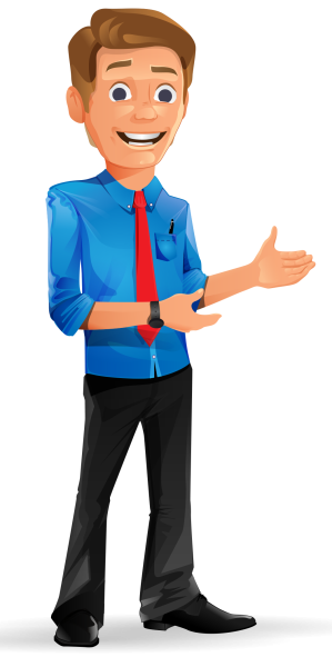 Мультяшный бизнесмен