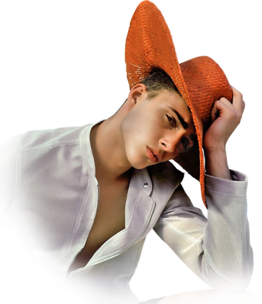 Мужчина на прозрачном фоне