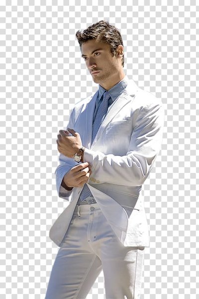 Мужик на прозрачном фоне