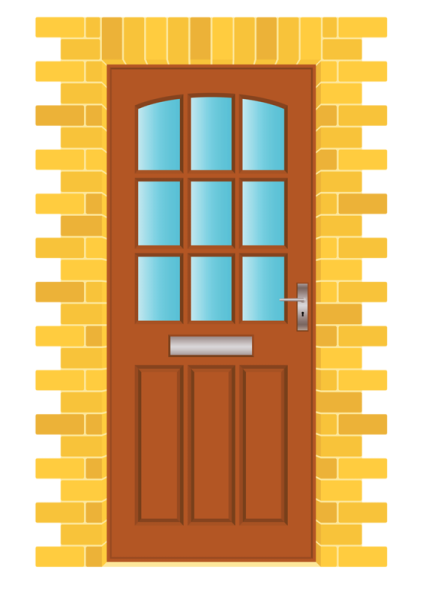 Нарисованная дверь