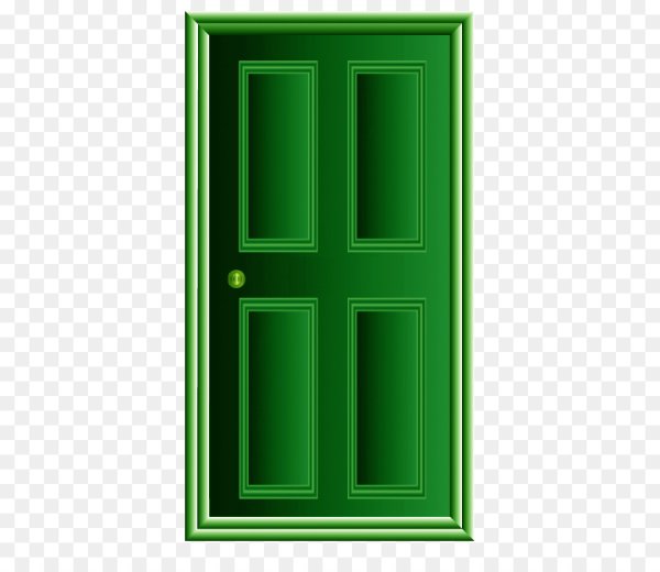 Дверь на прозрачном фоне