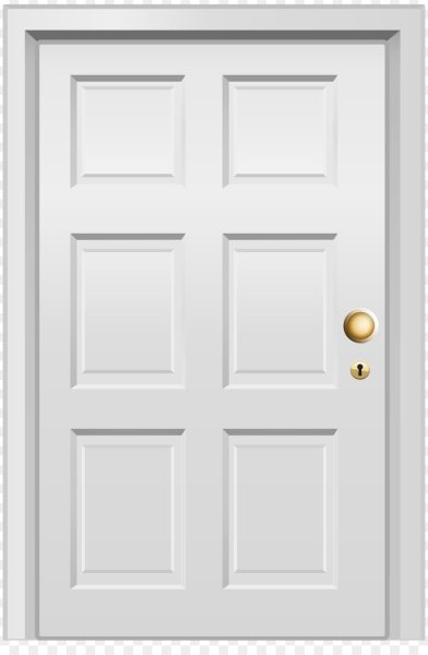 Дверь на прозрачном фоне