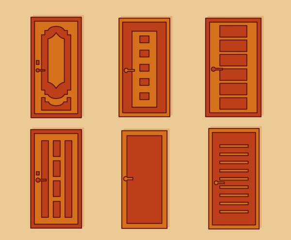 Дверь вектор