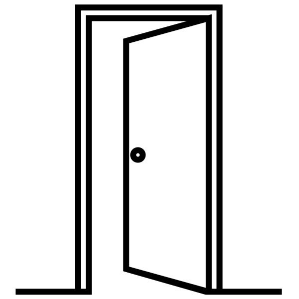 Нарисованная дверь