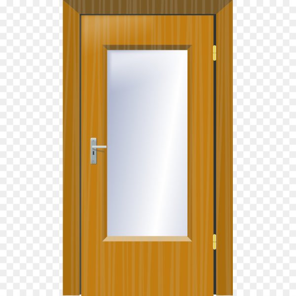 Дверь на прозрачном фоне