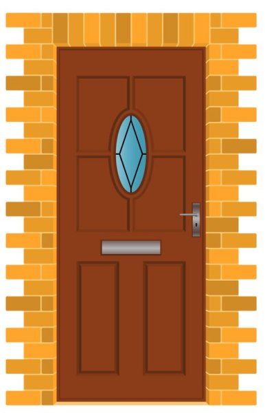 Нарисованная дверь