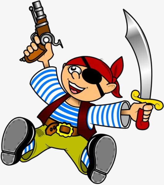 Пират сбоку