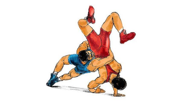 Греко-Римская борьба картины