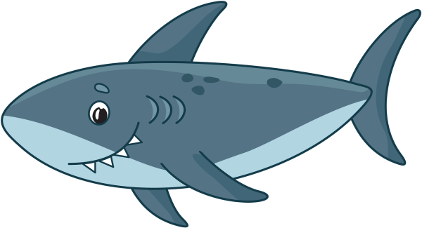 Акула клипарт для детей
