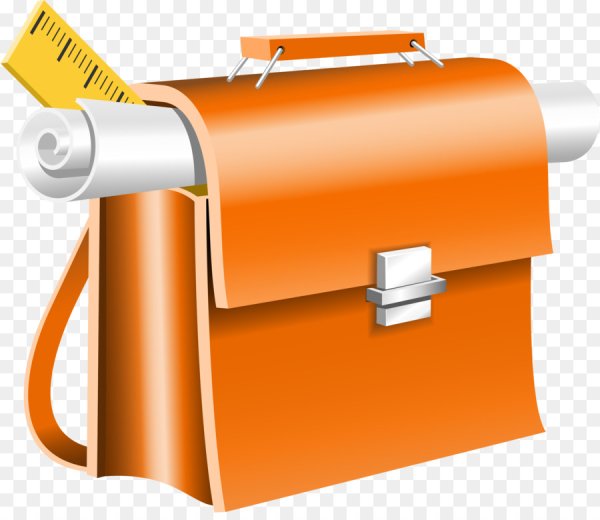 Портфель на прозрачном фоне