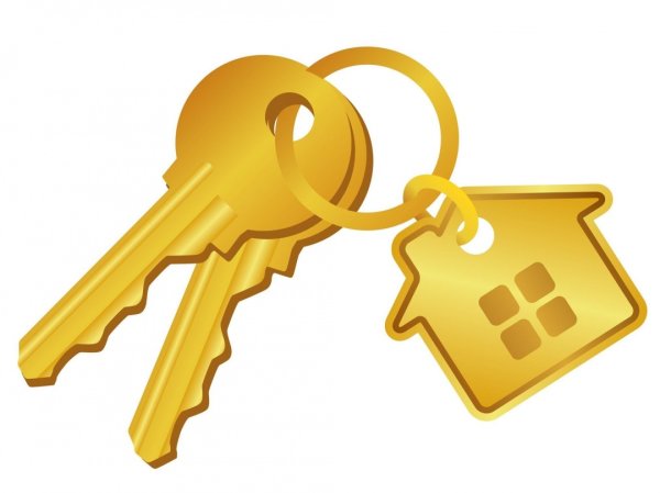 Ключи от квартиры без фона