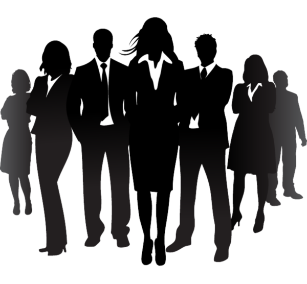 Силуэт людей команда