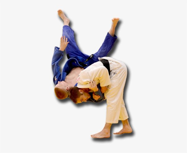 Дзюдо на белом фоне