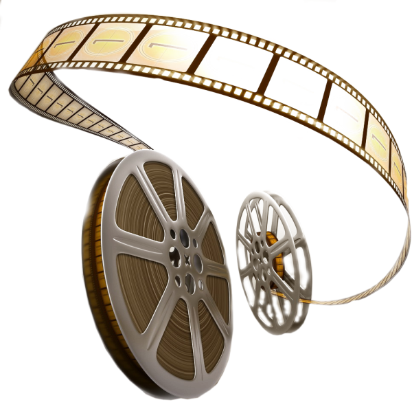 Кинолента на прозрачном фоне
