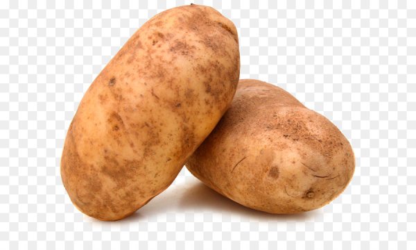 Картофель на белом фоне