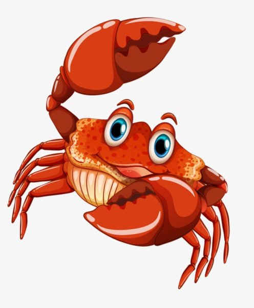Крабики мультяшные