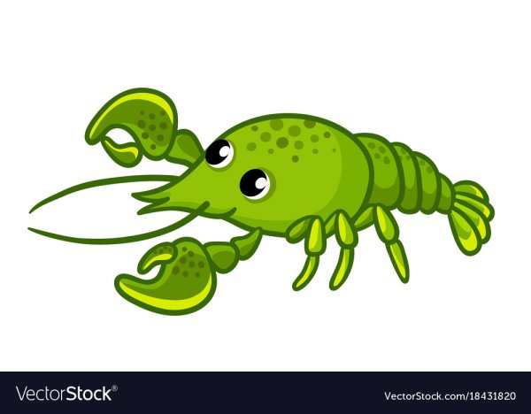 Картинки Рачков Раскрашенные зеленые