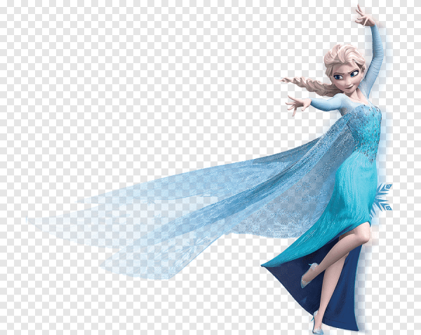 Эльза на белом фоне