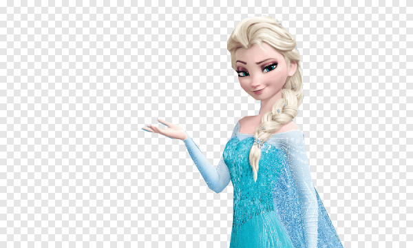 Эльза на белом фоне
