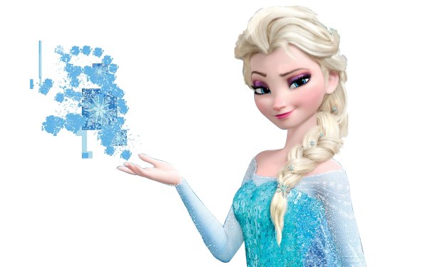 Холодное сердце на белом фоне