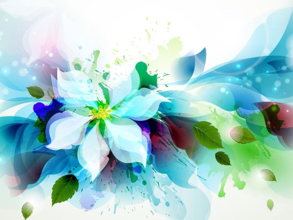 Красивые абстрактные цветы