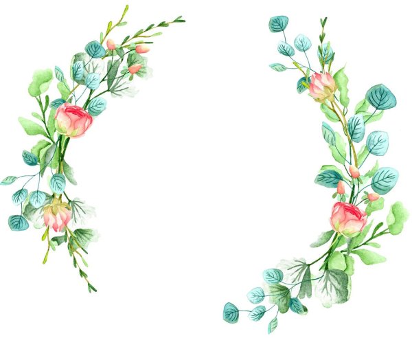 Акварельные цветы