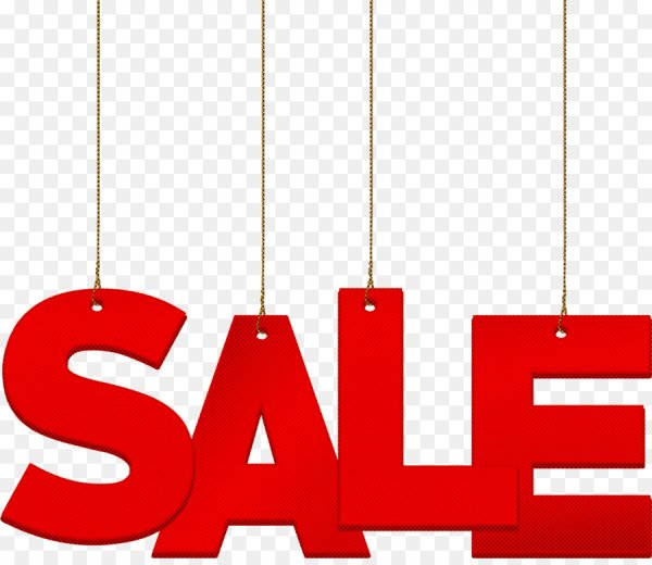 Надпись sale на прозрачном фоне