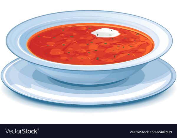 Тарелка с супом мультяшный
