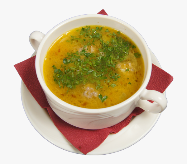 Суп на прозрачном фоне