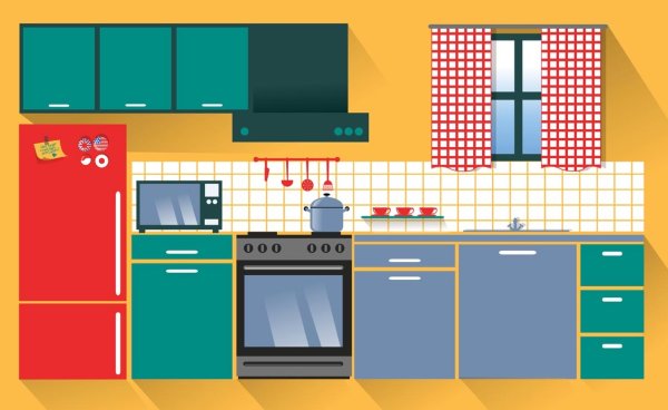 Кухонный шкаф мультяшный