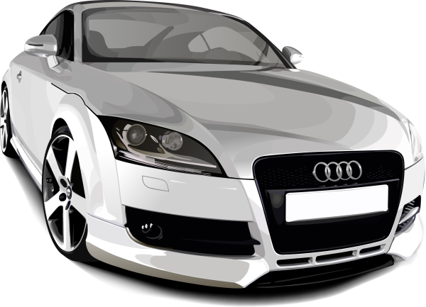 Машина на белом фоне