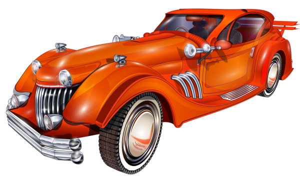 Мультяшный ретро автомобиль