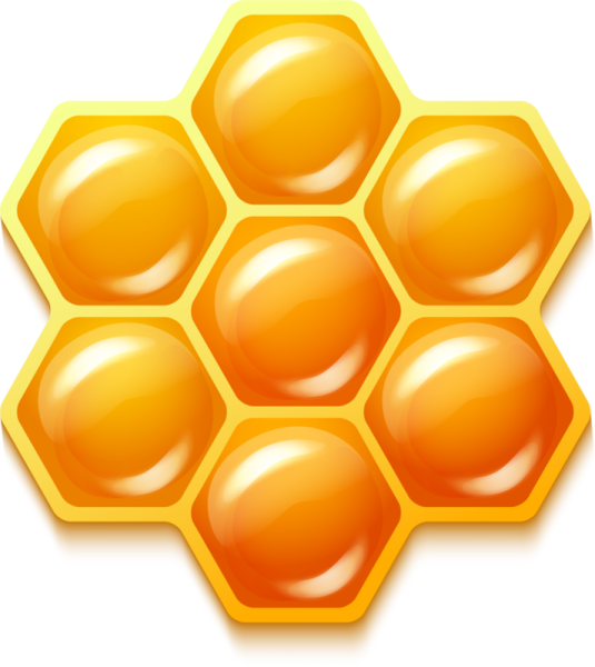 Наклейка на мед соты