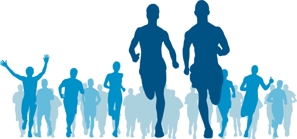 Спортсмен на прозрачном фоне